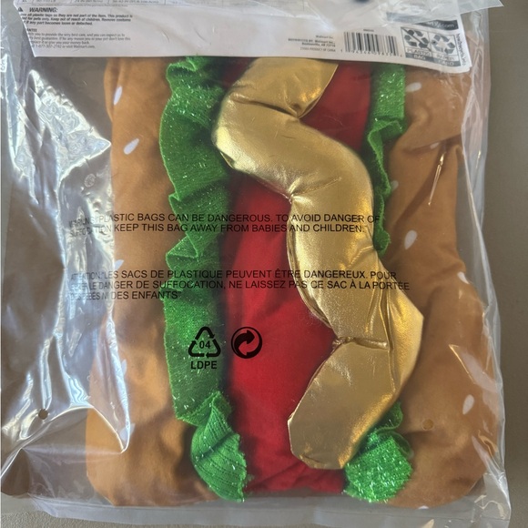 New in Package Vibrant Life Hotdog Dog or Cat Costume Clothing Size Small - Picture 2 of 3